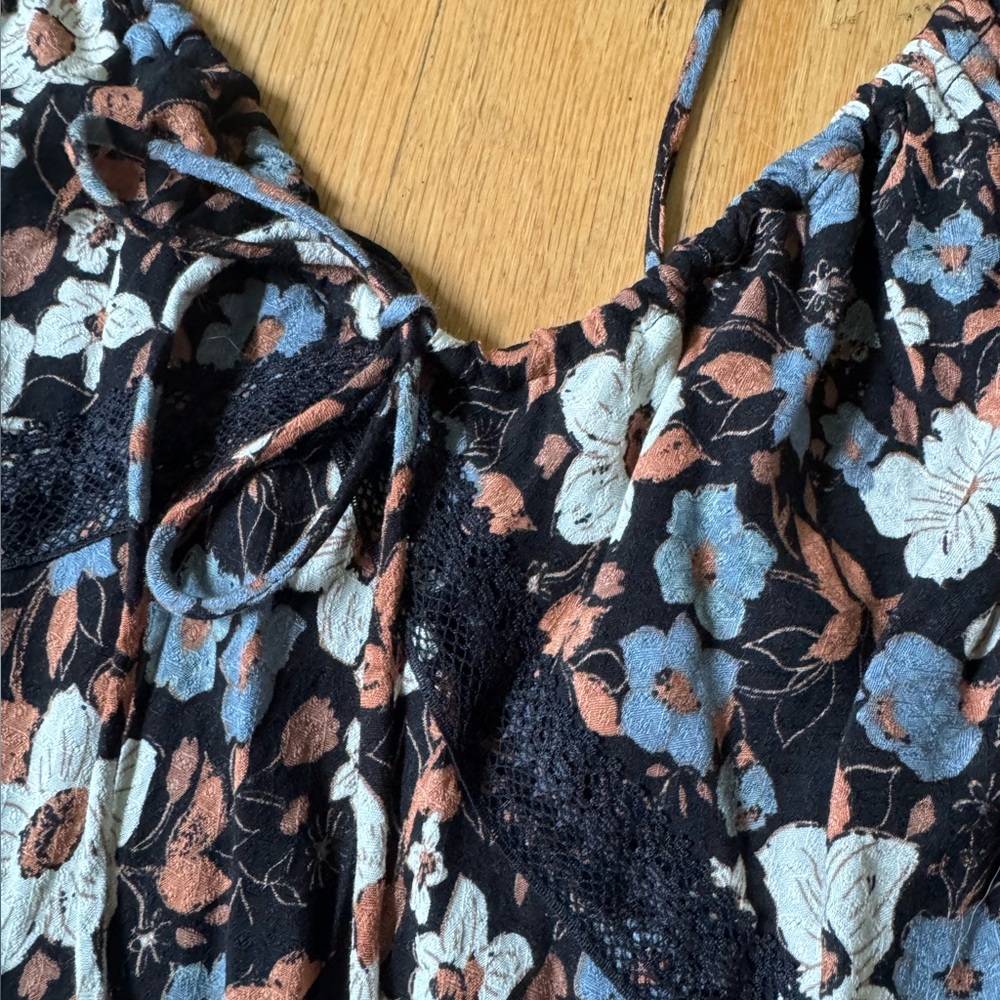 FREE PEOPLE INTIMATELY brown Spaghetti Strap slip maxi sundress sz S NWT - Picture 5 of 8